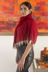 Leafy Sparkle | Embroidered Wool Silk Stole
